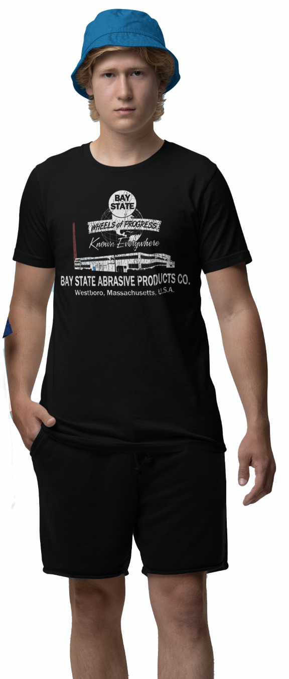 BAY STATE ABRASIVES Vintage T shirt! Available in 5 colors