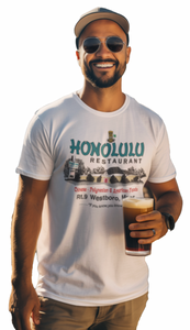 HONOLULU RESTAURANT Vintage T shirt! Available in 4 colors